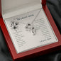 To My Dearest Mom Double Hearts Necklace, Mother's Day Necklace, Mother Daughter Gift, 2 Interlocking Hearts