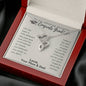 To Our Amazing Daughter, Congrats Grad Double Heart Necklace | High School, College, University Grad
