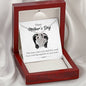 Baby Feet First Mother's Day Double Heart Necklace