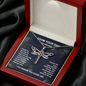 Dad Memorial Dragonfly Necklace, From Your Dad In Heaven Grief Gift, Sympathy Gift, Dad Remembrance Necklace, Dad Memorial Gift, Condolence Gift
