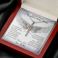 From My Brother In Heaven Dragonfly Necklace | Brother Memorial Necklace | Loss of Brother Gift | Brother Loss Sympathy Gift