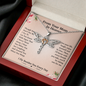 From Your Mom in Heaven Dragonfly Necklace Gift| Mom Remembrance Gift, Sympathy Gift, Mom Memorial Gift