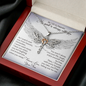 From My Son In Heaven Dragonfly Necklace | Son Memorial Necklace | Loss of Son Gift | Son Loss Sympathy Gift