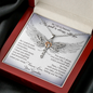 From My Grandma In Heaven Dragonfly Necklace | Grandmother Memorial Gift Loss | Sympathy Loss of Grandma Gift | Grandma Memorial Gift