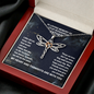 In Memory Of Your Dad Dragonfly Necklace, Grief Gift, Sympathy Gift, Dad Remembrance Necklace, Dad Memorial Gift, Gift for Daughter, Bereavement Keepsake Condolence