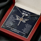 I Miss You Mom Dragonfly Necklace | Mom Memorial Necklace | Loss of Mother Gift | Mother Loss Sympathy Gift