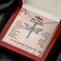 From My Mom Dragonfly Memorial Necklace Gift| Mom You'll Always Be In my Heart Gift| Mom Remembrance Gift, Sympathy Gift, Mom