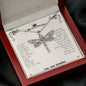 To My Granddaughter, You Are All The Things I Prayed For Dragonfly Necklace