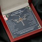 To Our Granddaughter, Live Your Dreams Dragonfly Necklace Your Nana & Papa, Granddaughter Birthday, Graduation Gift
