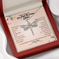 Dear Cancer you Picked the Wrong Bitch Dragonfly Necklace | Encouragement Cancer Gift | Eternal Dragonfly Necklace for Warrior, Cancer Support Necklace for Her, Encouragement Gift