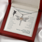 To Our Granddaughter, Live Your Dreams Dragonfly Necklace | Gift From Your Grandma & Grandpa Necklace