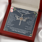 To Our Granddaughter, Live Your Dreams Dragonfly Necklace Your Nana & Papa, Granddaughter Birthday, Graduation Gift