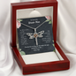To Favorite Weirdo Mom Dragonfly Necklace | Gift to Mom from Daughter / Son | Mother's Day Gift for Mother