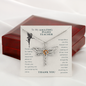 To My Amazing Piano Teacher Dragonfly Necklace | Piano Teacher Gifts | Piano Teacher Thank You Gift