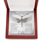 From My Brother In Heaven Dragonfly Necklace | Brother Memorial Necklace | Loss of Brother Gift | Brother Loss Sympathy Gift