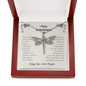 Happy Retirement Dragonfly Necklace | Retirement Necklace for Women: Colleagues, Leave Job, Jewelry from Coworkers