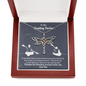 To My Kayaking Partner Dragonfly Necklace | Valentine's Gift, Anniversary Gift, Kayaking Couple Dragonfly Necklace, Outdoorsman Gift