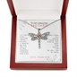 To My Amazing Mother, Love Your Son Dragonfly Necklace | Gift for Mom | Mom's Birthday, Mother's Day, Christmas Gift