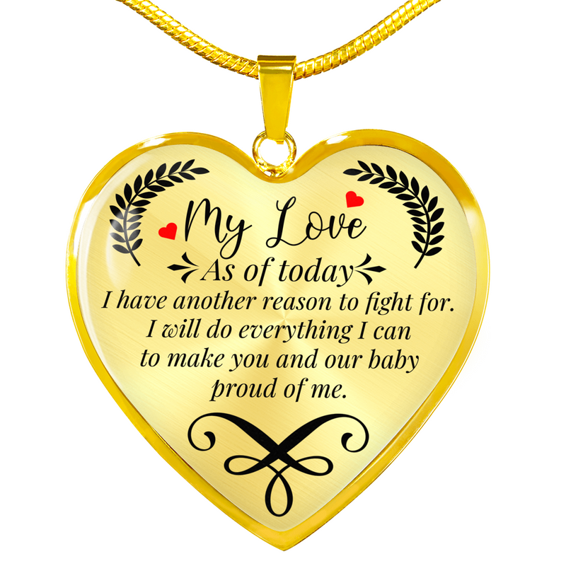 Another Reason To Fight For Necklace - Special Mommy-To-Be Necklace