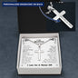 To My Husband Cross Necklace Gift, Anniversary Gift, Christian Cross Necklace for Husband