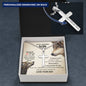 To My Amazing Son This Old Wold Has Your Back, Dad Son Personalized Cross, To My Son Love Dad