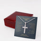 To Our Amazing Son Live Your Dreams Cross Necklace | Gift for Son from Mom & Dad | Son Christmas Gift, Birthday, Communion, Graduation Gift