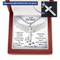 To My Cat Dad Until We Meet Again Personalize Cross Necklace | Loss of Cat memorial Necklace For Him | Cat loss Gifts | Rainbow Bridge Cat | Pet Sympathy Gift
