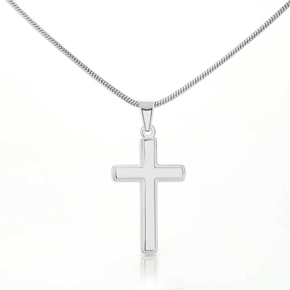 Loss of Baby, Baby Memorial Personalized Cross Necklace | Loss of Baby Sympathy Gift |Miscarriage Sympathy Gift