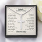 Mom, I Will Always Be There For You Cross Necklace w. Engraving