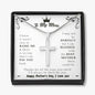 TO MY MOM, YOU ARE MY BLESSING PERSONALIZED CROSS NECKLACE