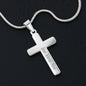 A Mi Abuela Te Amo Con Todo Mi Corazon Personalized Cross Necklace