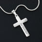 To My Mom, Thanks For Raising Me Personalized Cross Necklace