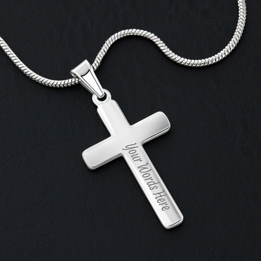 Loss of Baby, Baby Memorial Personalized Cross Necklace | Loss of Baby Sympathy Gift |Miscarriage Sympathy Gift