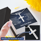 Personalized To My Son Personalized Cross Necklace | Whenever You Are Feeling Low | Gift From Mom | Son Birthday, Graduation Gift
