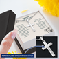 Personalized To my Friend, Through Thick & Thin Cross Necklace|  Motivational Gift| Encouragement Cross Gift