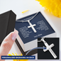 Gifts for Son Cross Necklace Keep That Shit Up | Graduation, Birthday Gifts For Son | From Mom To Son Gifts