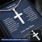 Gifts for Son Cross Necklace I am so Proud of You | Graduation, Birthday Gifts For Son | From Mom To Son | Gifts To Son From Mom