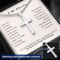 A Mi Abuela Te Amo Con Todo Mi Corazon Personalized Cross Necklace