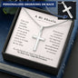A Mi Abuela Te Amo Con Todo Mi Corazon Personalized Cross Necklace