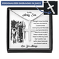 Personalized To My Army Son Cross Necklace| Gift for Son| Welcome Home Gift| Deployment Gift for Son| Personalized Cross for Birthday
