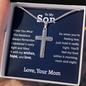 Personalized To My Son Personalized Cross Necklace| Whenever you are feeling low|| Gift From Mom| Son Birthday, Graduation Gift