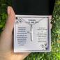 Personalized To my Friend, Through Thick & Thin Cross Necklace|  Motivational Gift| Encouragement Cross Gift