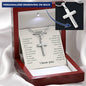 To My Amazing Mother, You Gave Me Love Mother's Day Prayer Cross Necklace w. Engraving