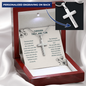 Personalized To my Friend, Through Thick & Thin Cross Necklace|  Motivational Gift| Encouragement Cross Gift