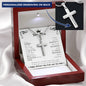 Dear Mom, Personalized Blessed With The Best Mother Cross Necklace