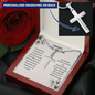 Personalized To my Friend, Through Thick & Thin Cross Necklace|  Motivational Gift| Encouragement Cross Gift