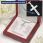 A Mi Abuela Te Amo Con Todo Mi Corazon Personalized Cross Necklace