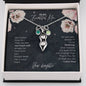 Peas in a Pod Necklace, To My Beautiful Mom From Daughter  - Birthstones Peas In A Pod Necklace - Mother's Day Necklace