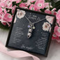 Peas in a Pod Necklace, To My Beautiful Mom From Daughter  - Birthstones Peas In A Pod Necklace - Mother's Day Necklace