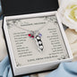 Peas in a Pod Necklace, To Our Amazing Mother "We'll Always Be There For You" Necklace - Birthstones Peas In A Pod Necklace - Family Gift To Mom